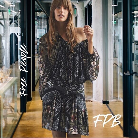 Free People Seven Wonders Mini Dress - Picture 1 of 10